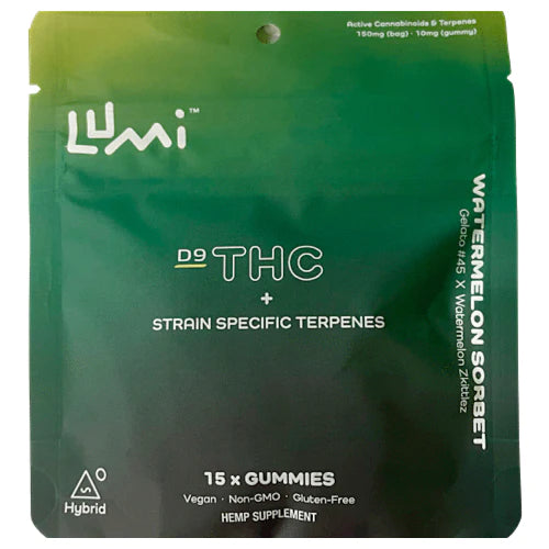 Lumi Labs Strain Specific Delta 9 THC Gummies 15ct - 150mg (5mg CBD+5mg THC/gummy)