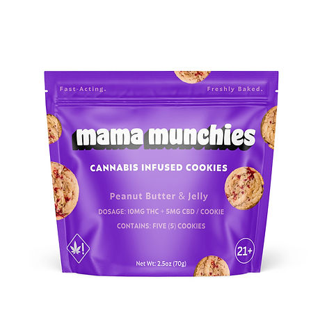 Mama Munchies Cannabis Infused Cookies 50mg