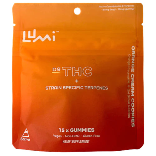 Lumi Labs Strain Specific Delta 9 THC Gummies 15ct - 150mg (5mg CBD+5mg THC/gummy)