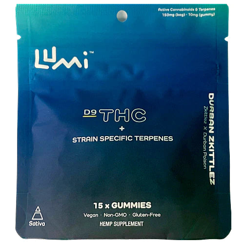 Lumi Labs Strain Specific Delta 9 THC Gummies 15ct - 150mg (5mg CBD+5mg THC/gummy)