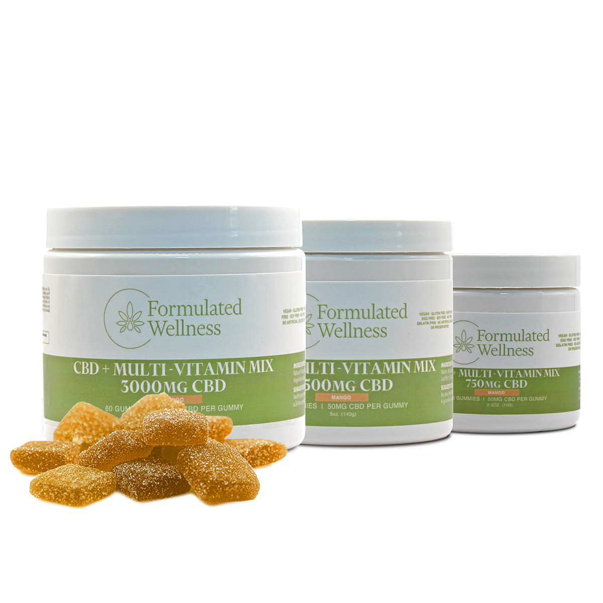 Broad Spectrum Cbd Gummies No Thc Formulated Wellness CBD + Multi-Vitamin Broad Spectrum Gummies