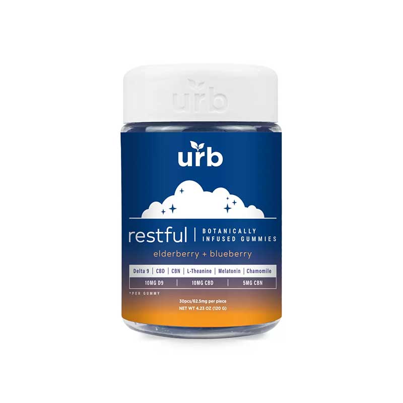 URB Restful Botanically Infused Gummies 1875MG