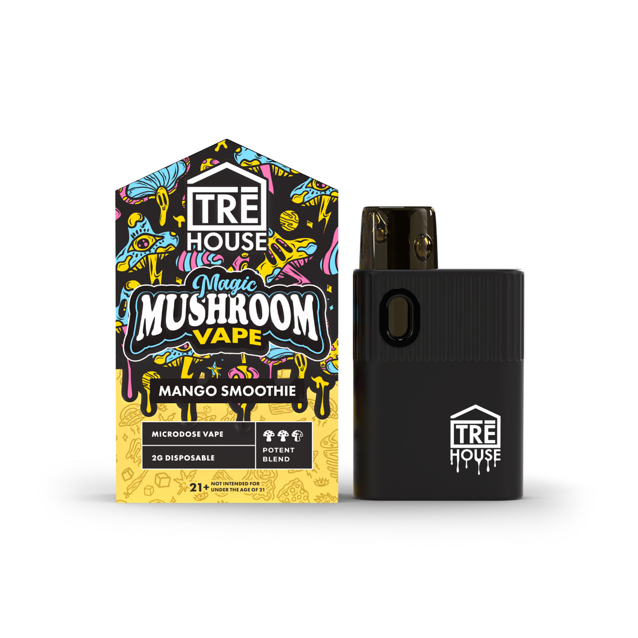 TRĒ House Magic Mushroom Blend Disposable – 2G