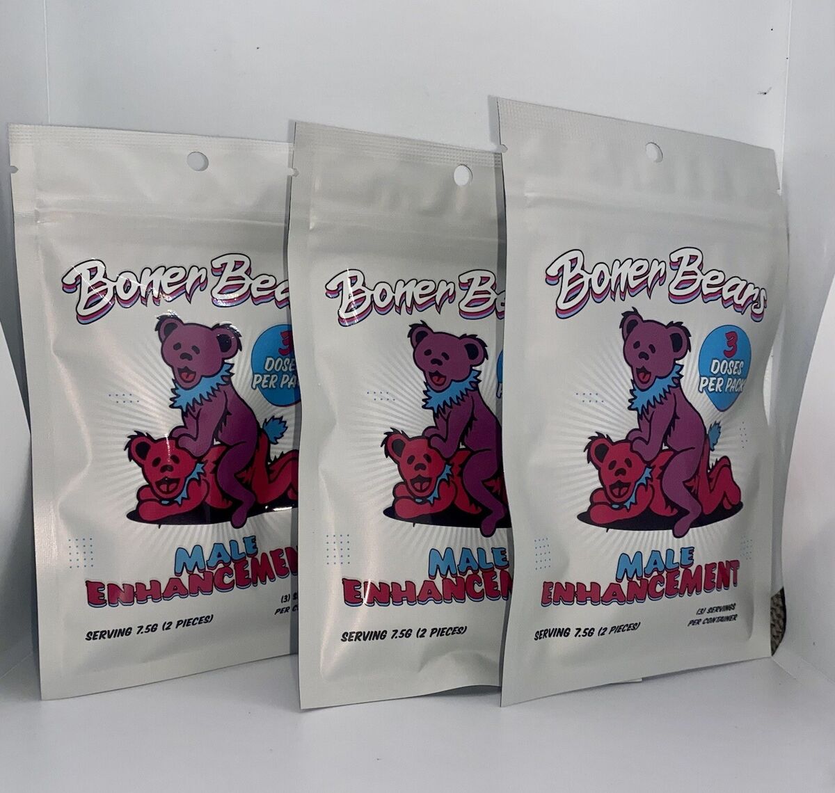 Boner Bears Sexual Enhancement Gummies (1 Pack of 3 Doses)