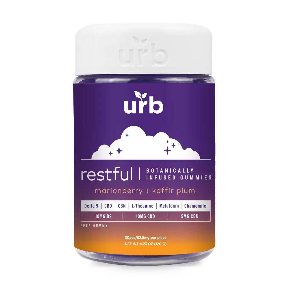 URB Restful Botanically Infused Gummies 1875MG