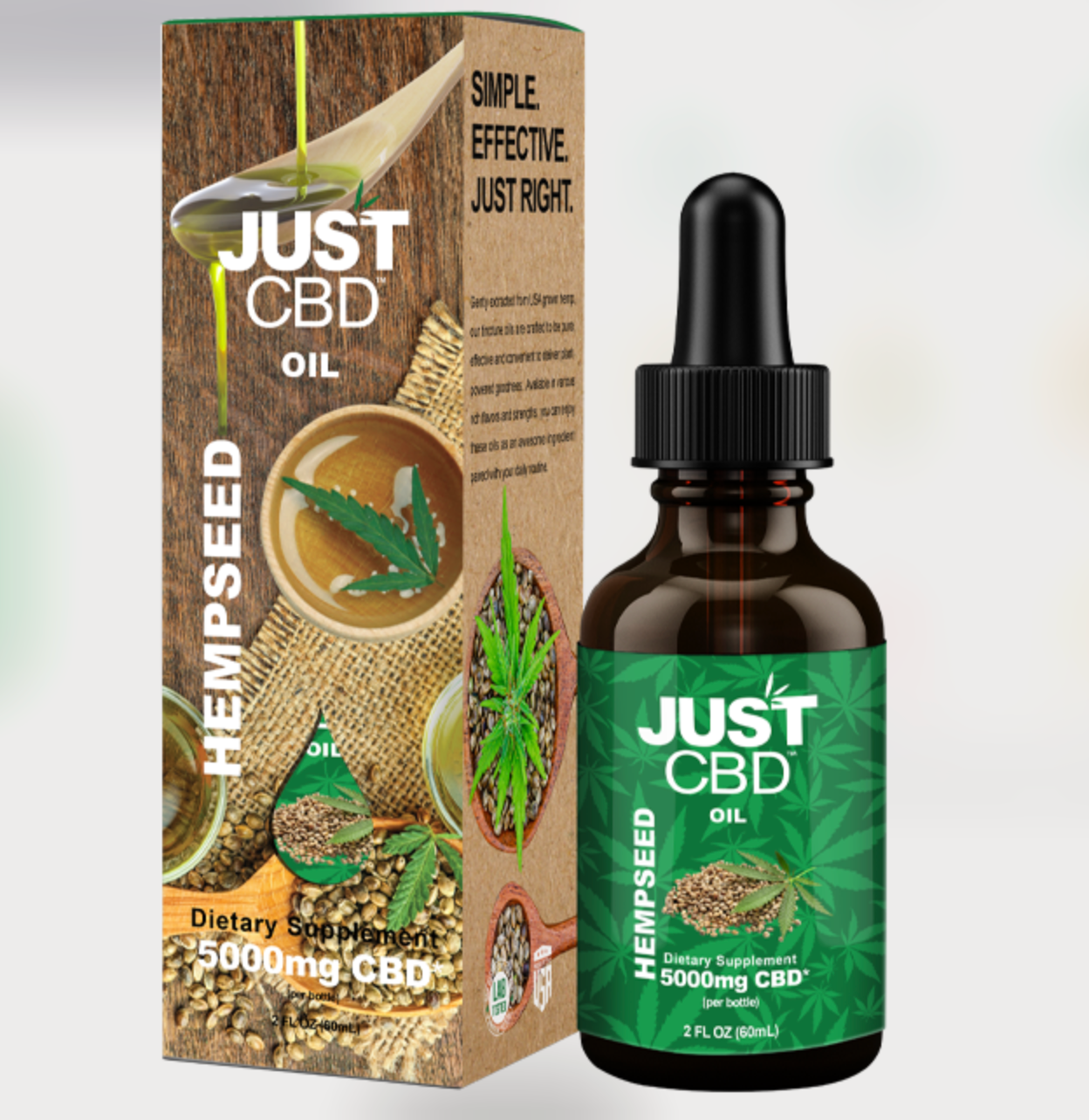 Just CBD Oil Tincture Hemp Seed | Oil Tincture | Formulated Wellness