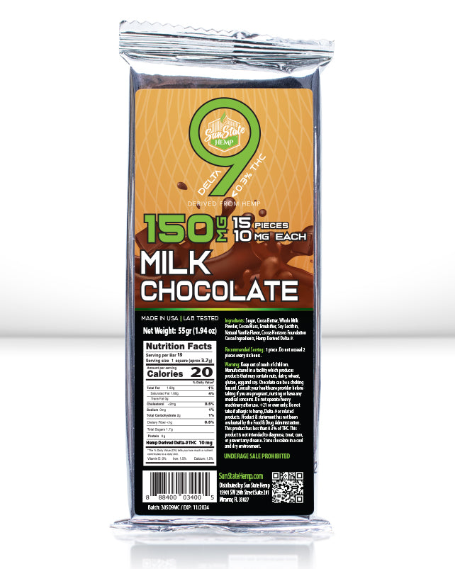 Sunstate Delta 9 Chocolate Bar 150mg